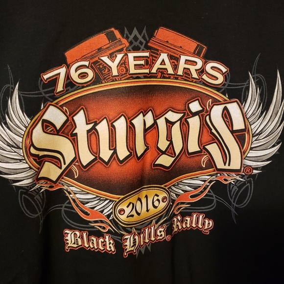 Sturgis 2016  "Black Hills Rally " Tshirt - Picture 3 of 7